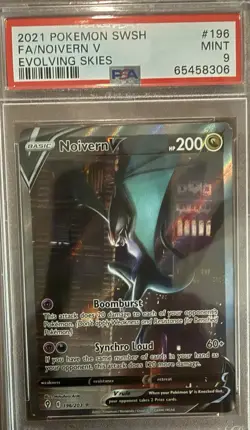 2021 Pokemon Swshfa/Noivern v #196 Evolving Skies PSA 9 - Image 1
