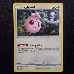 Igglybuff 168/236 Uncommon Cosmic Eclipse Pokemon Lightly Played - Image 1