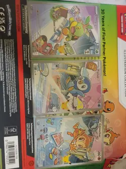 First Partner Turtwig Chimchar Piplup 30th Promo Set 040 041 042 Pokemon TCG - Image 1
