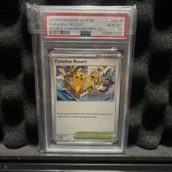 Paradise Resort Pokemon 2024 World Championships Promo Indonesian SV-P PSA 10 - Image 1