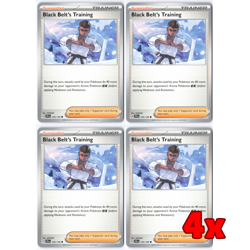 Pokemon TCG 4x Black Belt's Training 145/159 Journey Together Playset NM - Image 1