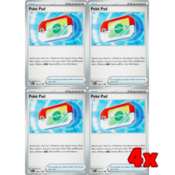 Pokemon TCG 4x Poke Pad 198/217 Ascending Heroes Playset NM - Image 1