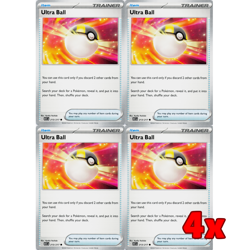 Pokemon TCG 4x Ultra Ball 213/217 Ascended Heroes Playset NM - Image 1