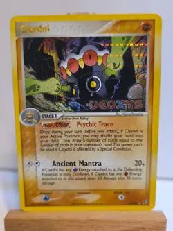 Claydol 5/107 ExDEOXYS Stamed Reverse Holo DAMAGED MP - Image 1