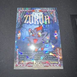 PRISMA Pokemon Trick or Trade 2024 Zorua 051 Holo English - Image 1