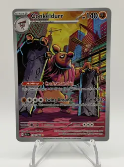 Conkeldurr 127/086 IR Black Bolt Pokemon Illustration Rare Pack Fresh NM / Mint - Image 1