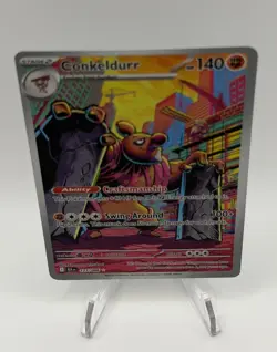 Conkeldurr 127/086 IR Black Bolt Pokemon Illustration Rare Pack Fresh NM / Mint - Image 3