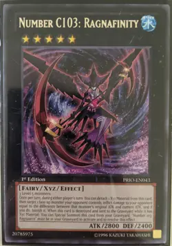 YuGiOh Number C103: Ragnafinity Rare 1st Edition PRIO-EN043 - Image 1