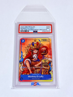 One Piece Promo - Monkey.D.Luffy 2nd Anniversary Stamped Promo #P-043 PSA 9 ENG - Image 3