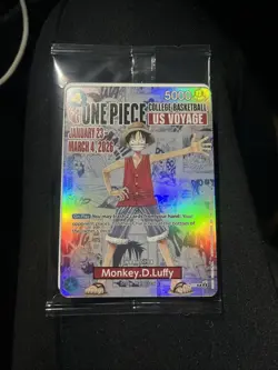 *2026 PROMO* One Piece College Basketball US Voyage*Gem Mint*#55 Monkey D. Luffy - Image 1