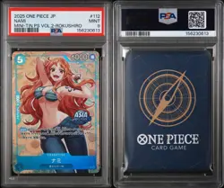 Nami P-112 One Piece Japanese Mini-Tin Pack Set Vol.2 ROKUSHIRO 112 MINT PSA 9 - Image 3