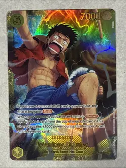 ONE PIECE Eng Monkey D. Luffy OP15-119 SEC Adventure on KAMI's Island NM Grade - Image 1