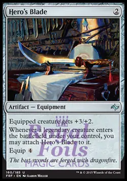 Hero's Blade 1x FOIL FRF MTG Fate Reforged Uncommon MINT artifact - Image 1