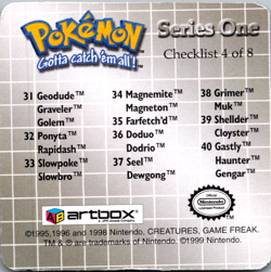 Pokemon 1999 Action Flipz Series 1 Gastly Gengar Haunter #40 LP - Image 2