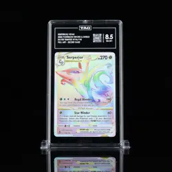 SERPERIOR VSTAR 2022 POKEMON SWORD & SHIELD SILVER TEMPEST #196/195 TAG 8.5 - Image 1