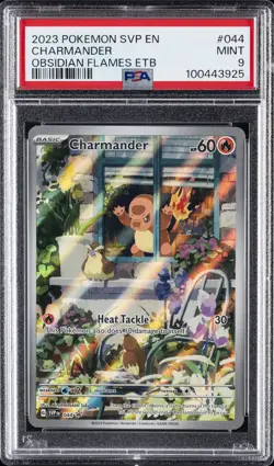 2023 POKEMON SVP EN-SV BLACK STAR PROMO #044 CHARMANDER PSA 9 - Image 1
