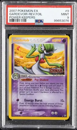 2007 POKEMON EX POWER KEEPERS #9 GARDEVOIR-REVERSE FOIL PSA 9 - Image 1