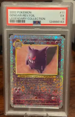 Pokemon Gengar Legendary Collection Reverse Holo Rare 11/110 PSA 5 - Image 1