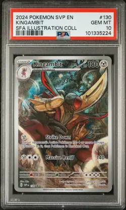 2024 POKEMON SVP EN KINGAMBIT SFA ILLUSTRATION RARE #130 GEM MINT PSA 10 - Image 1