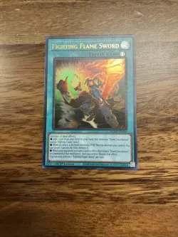 Fighting Flame Sword Ultra Rare 1st Edition MZMI-EN008 Yugioh - Image 1