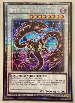 Yugioh! 1x Beelze of the Diabolic Dragons MP25-EN023 Starlight Rare 1st Ed NM - Image 1