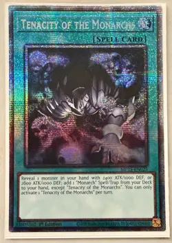 Yugioh! 1x Tenacity of the Monarchs MP25-EN025 Starlight Rare 1st Ed NM - Image 1
