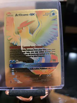 Articuno GX Fan Art Gold 171/168 Cold Crush Gx Pokemon Card - Image 3