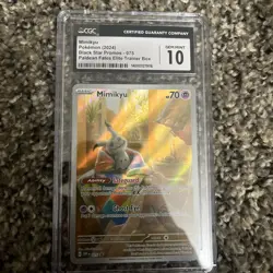 CGC 10 Gem Mint - Mimikyu 075 Pokemon TCG Paldean Promo Card - Image 2