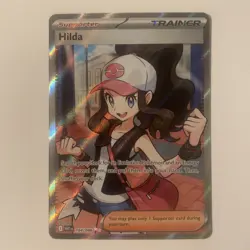 Hilda 164/086 Full Art Ultra Rare White Flare Holo Pokemon TCG Card - Image 1