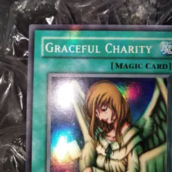 Yu-Gi-Oh! Graceful Charity Error Misprint Foil Shift 1st Edition Rare OCG Card - Image 5