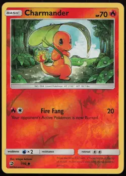 Charmander 1/70 LP Dragon Majesty Common Reverse Holo Pokemon - Image 1
