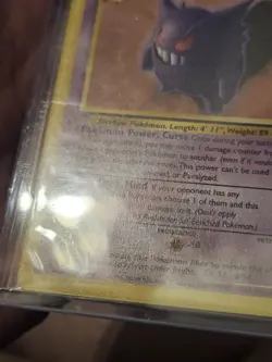 The Pokemon Company Gengar 20/62 Fossil Rare Regular 80 HP English 1999 Damage - Image 3