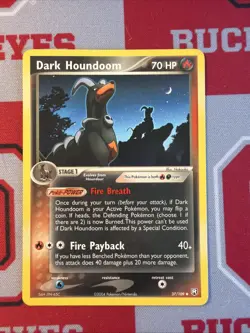 Pokemon Dark Houndoom TCG 37/109 Non-Holo Uncommon LP - Image 1