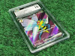 2026 Pokemon Japanese Ninja spinner 96/083 Beedrill ex Super Rare 🐝 holo CGC 10 - Image 4