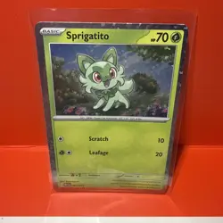 Sprigatito 001/015 McDonald's Promos 2023 Promo Holo NM LP Pokemon TCG HP 70 - Image 1