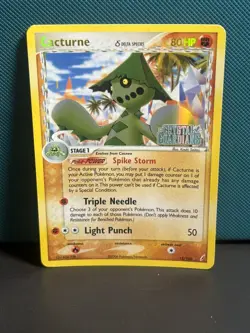 Pokemon Cacturne 15/100 Crystal Guardians Reverse Holo Rare Delta Species - Image 1