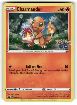 Charmander NM SWSH232 Sword & Shield Promo Pokemon Cosmos Holo Promo - Image 1
