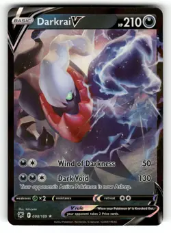 Darkrai V NM 098/189 Astral Radiance Pokemon Holo V Rare - Image 1