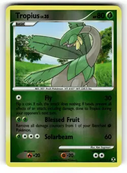 Tropius LP 52/111 Reverse Holo Rising Rivals Pokemon Uncommon - Image 1
