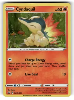 Cyndaquil (Cosmos Holo) NM SWSH221 Sword & Shield Promo Pokemon Holo Promo - Image 1