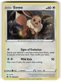 Eevee LP SWSH042 Sword & Shield Promo Pokemon Holo Promo - Image 1