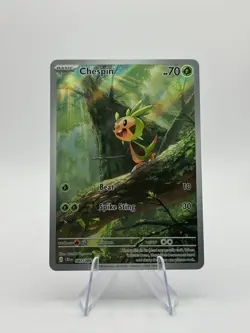 Chespin 087/086 ME Chaos Rising Illustration Rare Holo Pokemon TCG NM - Image 1