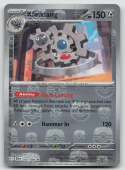 Klinklang (Master Ball Pattern) 063/086 Black Bolt Pokemon Holo NM Rare - Image 1