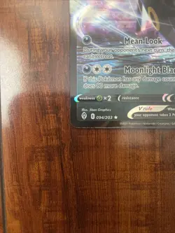 Pokemon Umbreon V Sword & Shield Evolving Skies Holo Ultra Rare 94/203 MINT - Image 5