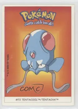Tentacool Dunkin Boomer Pokemon Stickers #72 2000 - Image 1