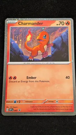 Charmander 047 - 1 SWIRL Cosmos Holo Scarlet & Violet Promo Card NM - Image 1