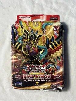 YUGIOH 1ST ED FIRE KINGS STRUCTURE DECK FACTORY SEALED NEW - Image 1