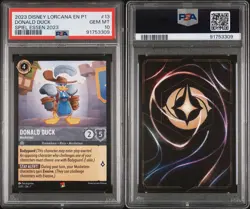 Lorcana TCG PSA 10 Disney Donald Musketeer 13/P1 EN Promo Spiel Essen 2023 new - Image 3