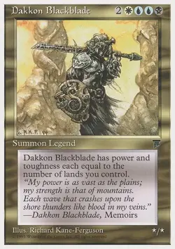 Dakkon Blackblade - Chronicles | MTG Card - Image 3