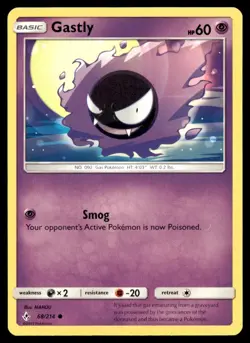 Gastly 68/214 Pokemon Card Unbroken Bonds Common 60 HP Near Mint ET - Image 1